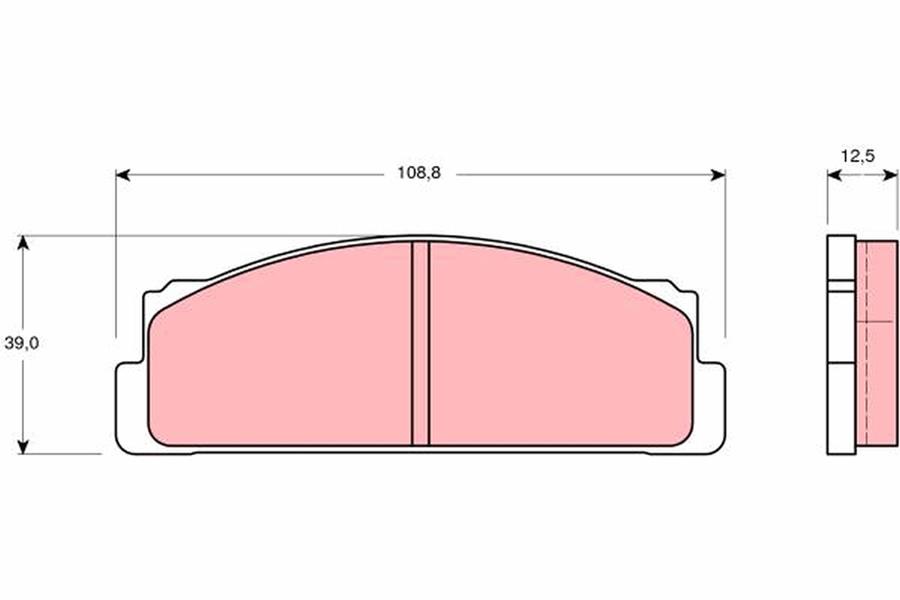 TRW GDB105 Fren Sistemleri Fren Balatası - TOYOTA COROLLA (KE_, TE_) uyumlu