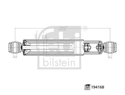FEBI BILSTEIN 194168 Süspansiyon Sistemi Amortisör - FORD TOURNEO CONNECT uyumlu