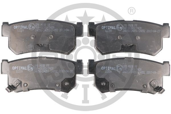 OPTIMAL BP-12209 Fren Sistemleri Fren Balatası - SSANGYONG KYRON uyumlu