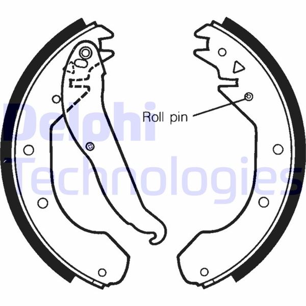 DELPHI LS1297 Fren Sistemleri Fren Pabucu - OPEL KADETT D Station wagon (35_, 36_, 45_, 46_) uyumlu