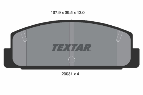 TEXTAR 2003101 Fren Sistemleri Fren Balatası - MAZDA 626 III Hatchback (GD) uyumlu