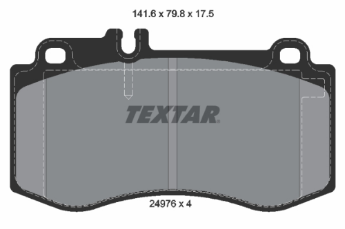 TEXTAR 2497601 Fren Sistemleri Fren Balatası - MERCEDES-BENZ CLS (C218) uyumlu