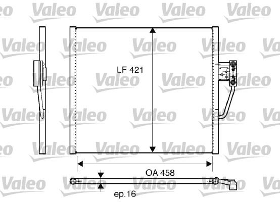 VALEO 817248 İklimlendirme Sistemi Klima Radyatörü - BMW 5 (E39) uyumlu