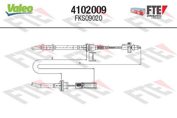 VALEO 4102009 Debriyaj Sistemi Debriyaj Teli - FIAT BRAVA (182_) uyumlu