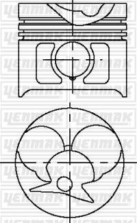 YENMAK 31-03606-000 Motor Piston Seti - MERCEDES-BENZ 190 (W201) uyumlu