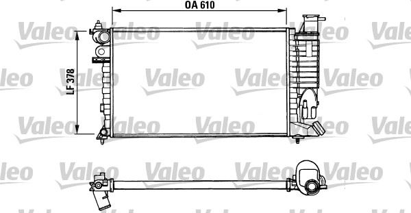 VALEO 731010 Soğutma Sistemi Su Soğutucu & Parçaları - PEUGEOT 306 Hatchback (7A, 7C, N3, N5) uyumlu