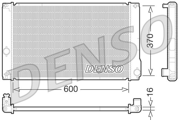 DENSO DRM50076 Soğutma Sistemi Su Soğutucu & Parçaları - TOYOTA PRIUS PLUS (_W4_) uyumlu