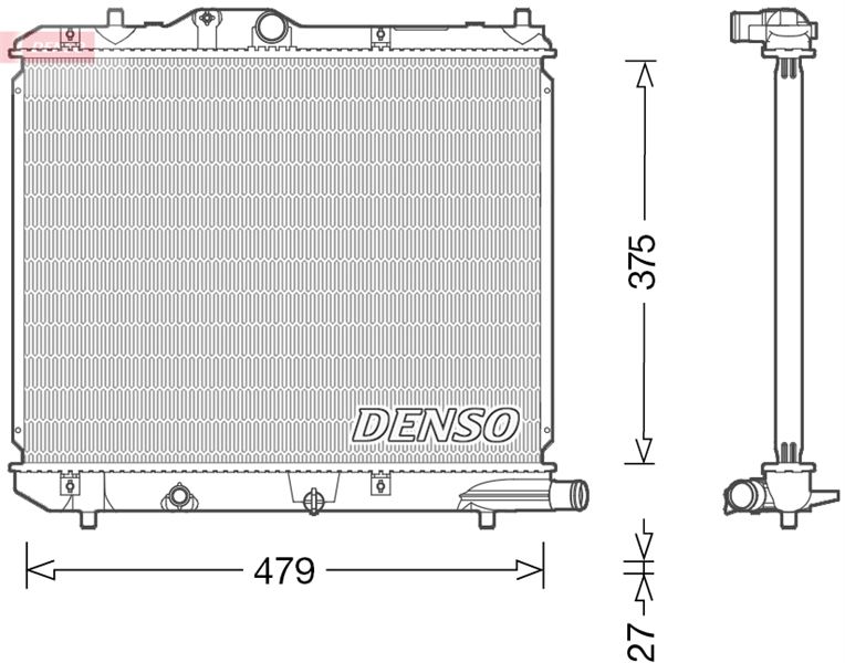 DENSO DRM47013 Soğutma Sistemi Su Soğutucu & Parçaları - OPEL AGILA B (H08) uyumlu