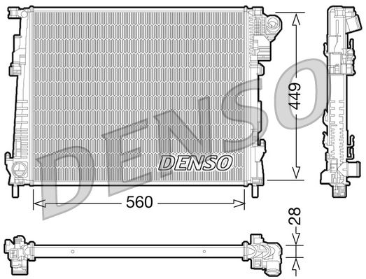 DENSO DRM23094 Soğutma Sistemi Su Soğutucu & Parçaları - RENAULT TRAFIC II Minibüs/Otobüs (JL) uyumlu