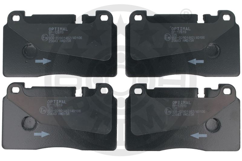 OPTIMAL BP-12619 Fren Sistemleri Fren Balatası - AUDI A7 Sportback (4GA, 4GF) uyumlu