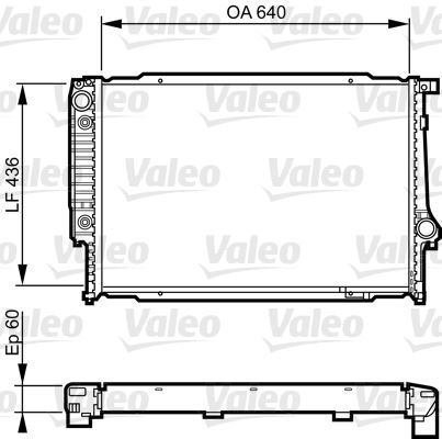 VALEO 732596 Soğutma Sistemi Su Soğutucu & Parçaları - NISSAN PATROL III/1 Station Wagon (W160) uyumlu