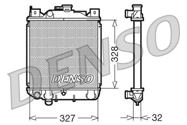 DENSO DRM47006 Soğutma Sistemi Su Soğutucu & Parçaları - SUZUKI SWIFT I (AA) uyumlu
