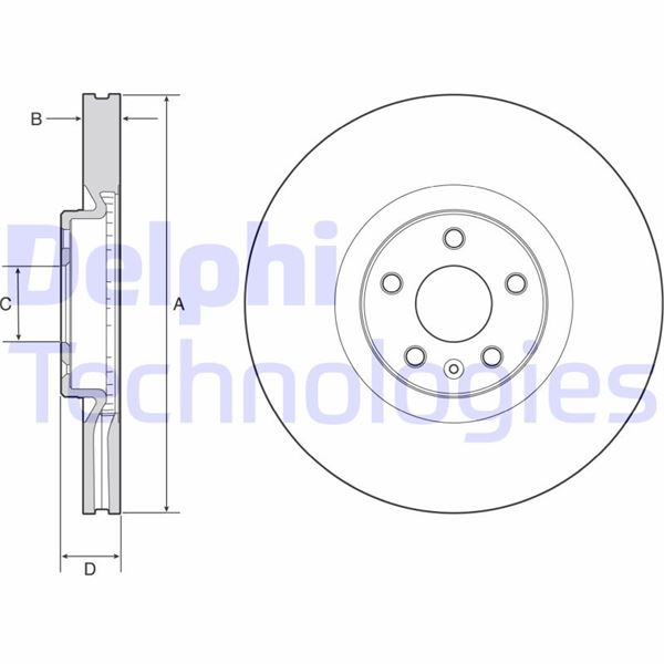 DELPHI BG9231C Fren Sistemleri Fren Diski - VOLVO XC90 II (256) uyumlu
