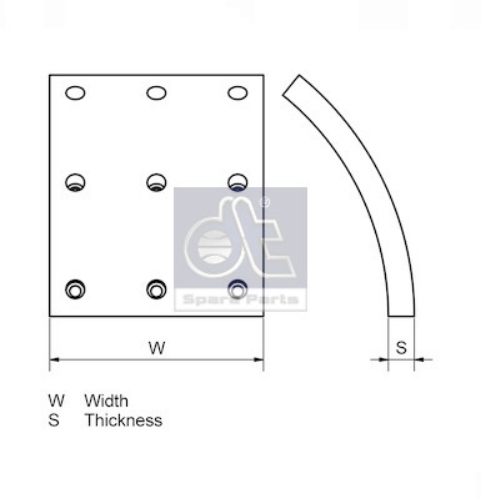 DT Spare Parts 3.96447 Fren Sistemleri El Fren Kolu