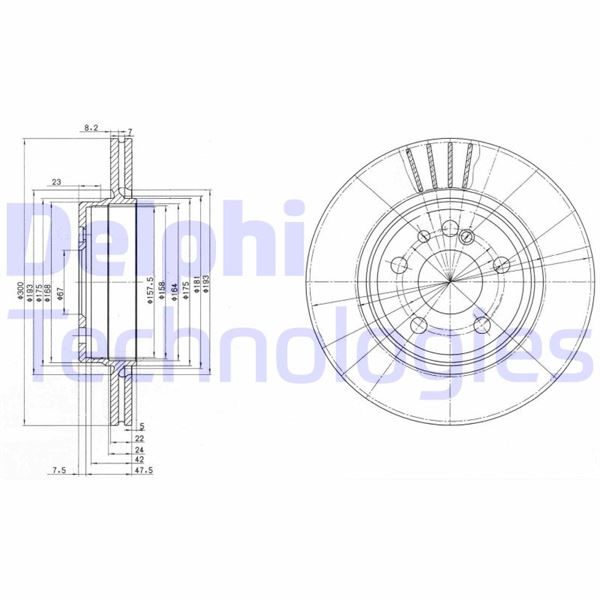 DELPHI BG2740 Fren Sistemleri Fren Diski - MERCEDES-BENZ S-SERISI (W140) uyumlu