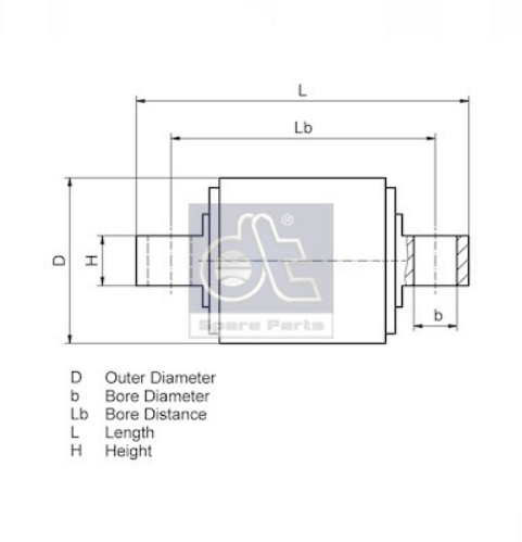 DT Spare Parts 1.32505 Süspansiyon Sistemi Gergi Kolu