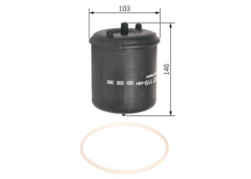 BOSCH F 026 407 119 Motor Yağ Filtresi - DAF CF uyumlu