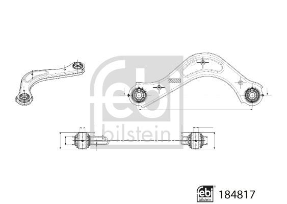 FEBI BILSTEIN 184817 Süspansiyon Sistemi Bugi Kolu - HYUNDAI KONA (OS, OSE, OSI) uyumlu