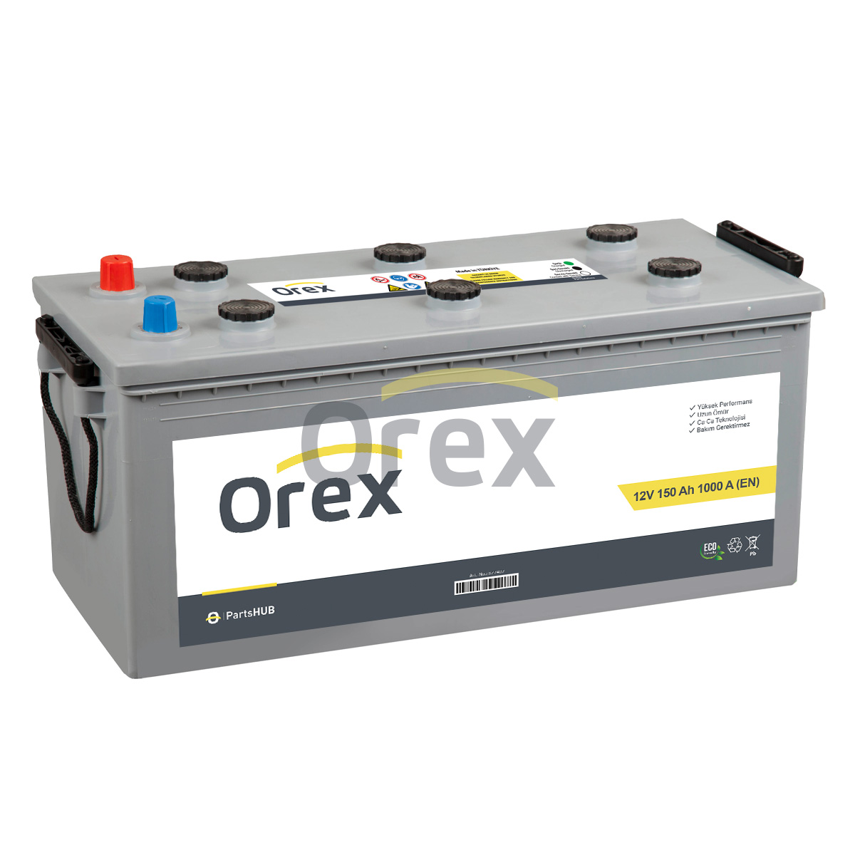 Orex Akü 12V 150Ah 1000A B (513×222×223) Standart Akü - OREX - 877402 Ürün Görseli