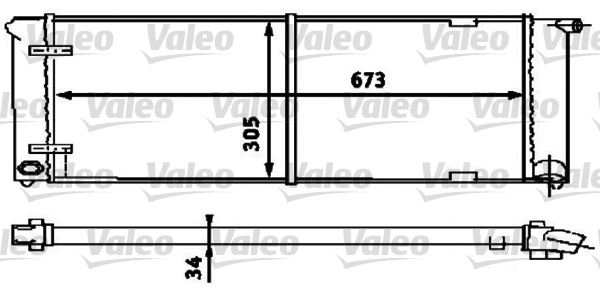VALEO 734586 Soğutma Sistemi Su Soğutucu & Parçaları - VW JETTA I (16) uyumlu