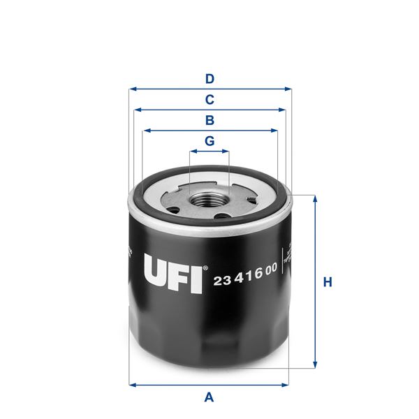 UFI 23.416.00 Motor Yağ Filtresi - ROVER 200 I Sedan (XH) uyumlu