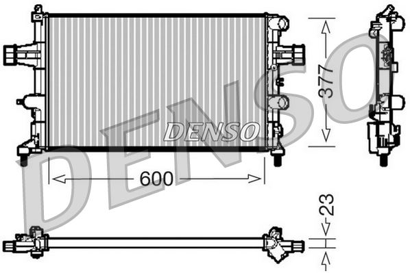 DENSO DRM20081 Soğutma Sistemi Su Soğutucu & Parçaları - OPEL ASTRA G Hatchback (T98) uyumlu