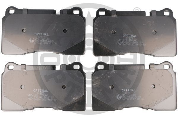 OPTIMAL BP-12477 Fren Sistemleri Fren Balatası - VW TOUAREG (7P5, 7P6) uyumlu