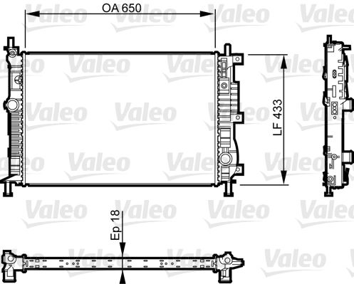 VALEO 735555 Soğutma Sistemi Su Soğutucu & Parçaları - CITROËN C4 GRAND PICASSO II (DA_, DE_) uyumlu