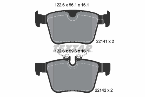 TEXTAR 2214101 Fren Sistemleri Fren Balatası - LAND ROVER RANGE ROVER EVOQUE (L538) uyumlu