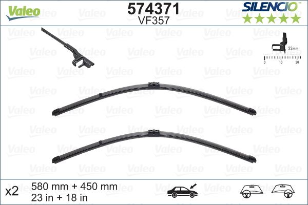 VALEO 574371 Kaporta & Gövde Parçaları Cam Silecek Mekanizması - ALFA ROMEO BRERA (939_) uyumlu