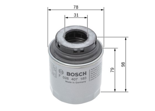 BOSCH F 026 407 183 Motor Yağ Filtresi - VW PASSAT B7 (362) uyumlu