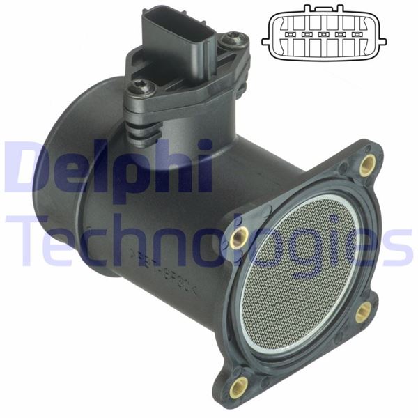 DELPHI AF10373-12B1 Motor Hava Kütle Ölçer (MAF Sensörü) - NISSAN PRIMERA Hatchback (P11) uyumlu