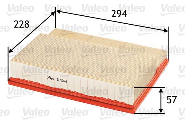 VALEO 585076 Motor Hava Filtresi - MERCEDES-BENZ C-SERISI (W202) uyumlu