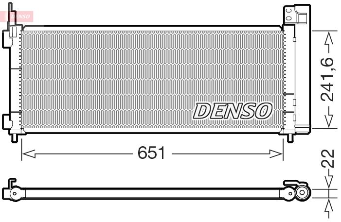 DENSO DCN50123 İklimlendirme Sistemi Klima Radyatörü - TOYOTA RAV 4 IV (_A4_) uyumlu