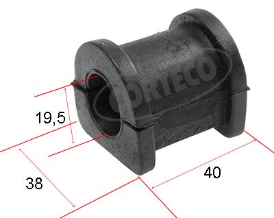 CORTECO 80000510 Süspansiyon Sistemi Stabilizatör - OPEL CORSA A Hatchback (S83) uyumlu