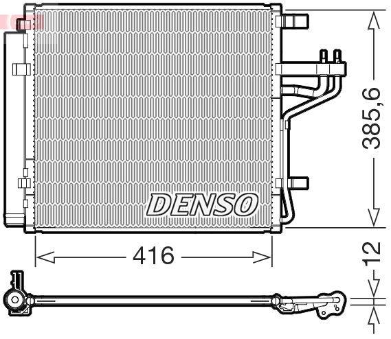 DENSO DCN43012 İklimlendirme Sistemi Klima Radyatörü - KIA PICANTO III (JA) uyumlu