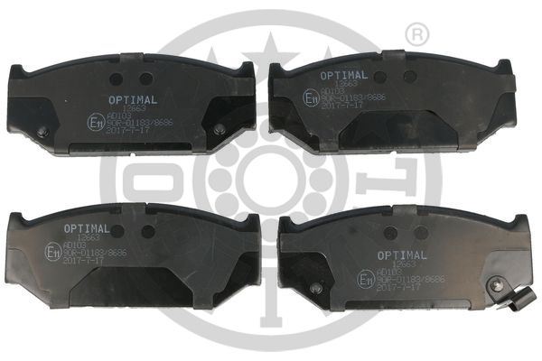 OPTIMAL BP-12663 Fren Sistemleri Fren Balatası - SUZUKI SWIFT IV (FZ, NZ) uyumlu