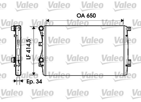 VALEO 732872 Soğutma Sistemi Su Soğutucu & Parçaları - VW PASSAT B7 (362) uyumlu