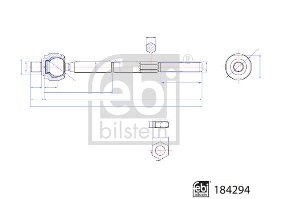 FEBI BILSTEIN 184294 Direksiyon Sistemi Mafsal - DACIA DUSTER (HM_) uyumlu