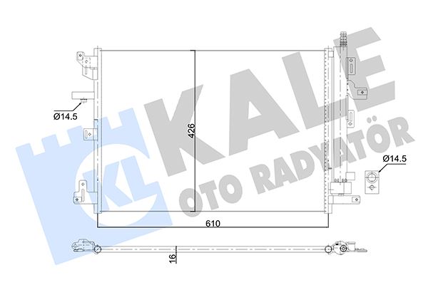 KALE OTO RADYATÖR 353070 Diğer Diğer Donanım & Parçalar - VOLVO XC90 I (275) uyumlu