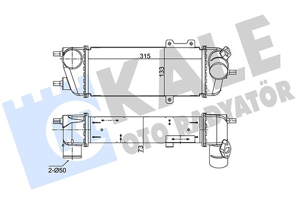 KALE OTO RADYATÖR 352485 Motor Turbo Radyatörü - HYUNDAI i30 Station wagon (FD) uyumlu