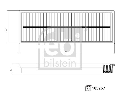 FEBI BILSTEIN 185267 İklimlendirme Sistemi Polen Filtresi - JOHN DEERE Series 5 uyumlu
