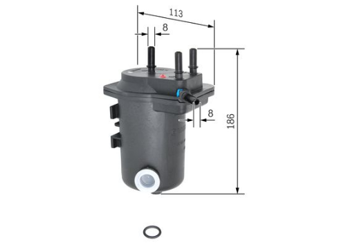 BOSCH 0 450 907 008 Yakıt Sistemi Yakıt Filtresi - RENAULT KANGOO Express (FC0/1_) uyumlu