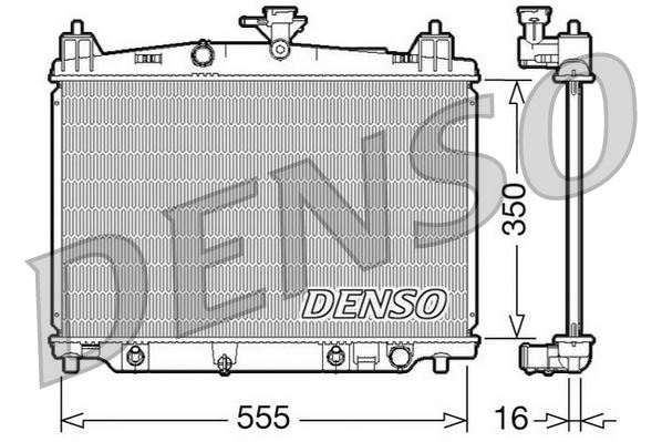 DENSO DRM44018 Soğutma Sistemi Su Soğutucu & Parçaları - MAZDA 2 (DE_, DH_) uyumlu