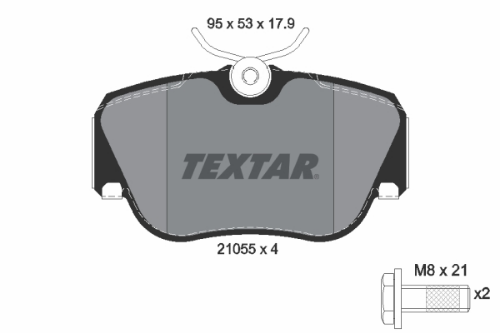 TEXTAR 2105503 Fren Sistemleri Fren Balatası - MERCEDES-BENZ 190 (W201) uyumlu