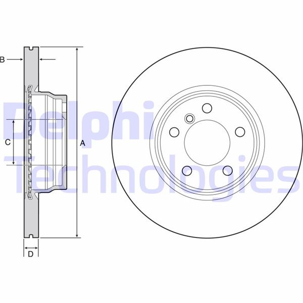 DELPHI BG4458C Fren Sistemleri Fren Diski - BMW 3 (F30, F80) uyumlu