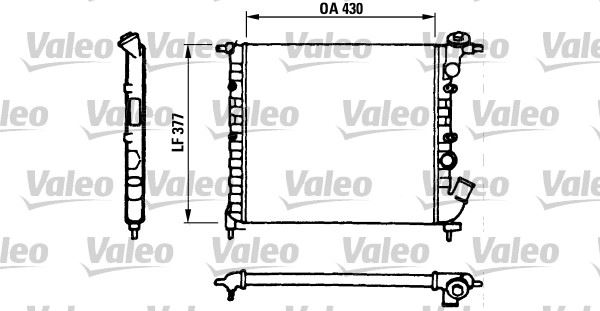 VALEO 730055 Soğutma Sistemi Su Soğutucu & Parçaları - RENAULT 19 I (B/C53_) uyumlu