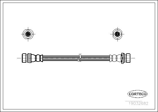 CORTECO 19032682 Fren Sistemleri Fren Hortumları - HYUNDAI ACCENT I (X-3) uyumlu