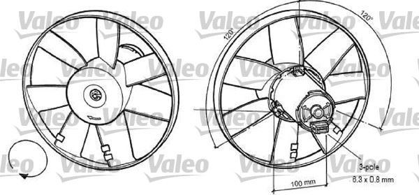 VALEO 696041 Soğutma Sistemi Fan - VW POLO III (6N1) uyumlu