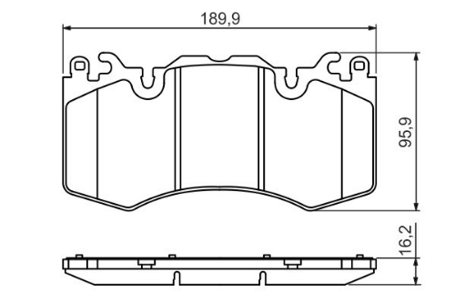BOSCH 0 986 494 440 Fren Sistemleri Fren Balatası - LAND ROVER RANGE ROVER SPORT I (L320) uyumlu